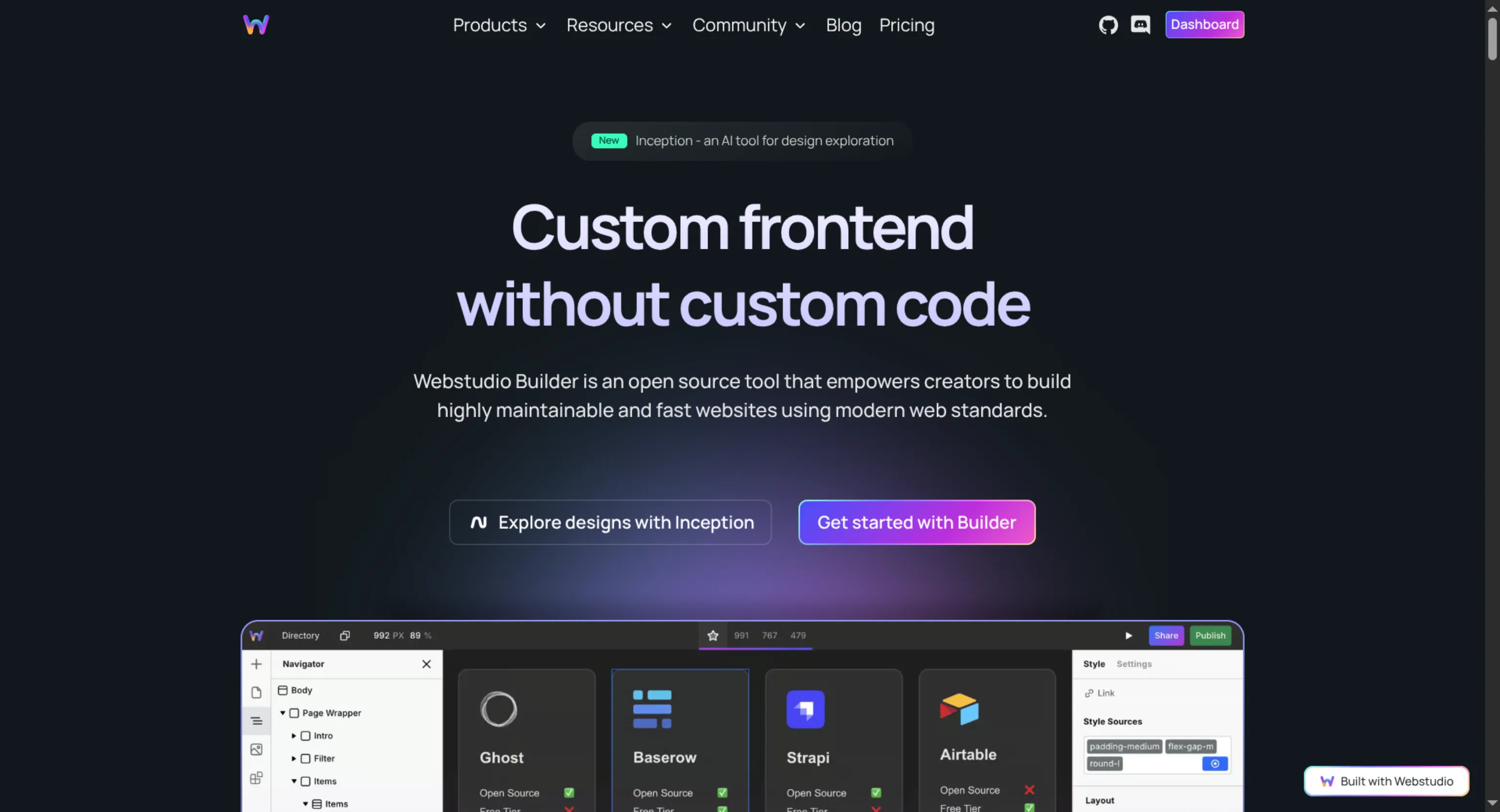 Webstudio — Platformă Open-Source